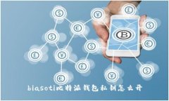 biasoti比特派钱包私钥怎么